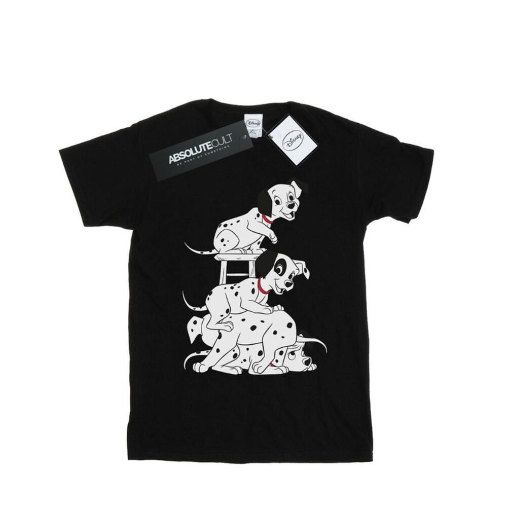 101 Dalmatians Girls Chair Cotton T-Shirt / Black